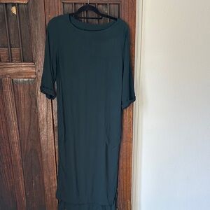 HOLDING HORSES Dark Green Long Sleeve Dress